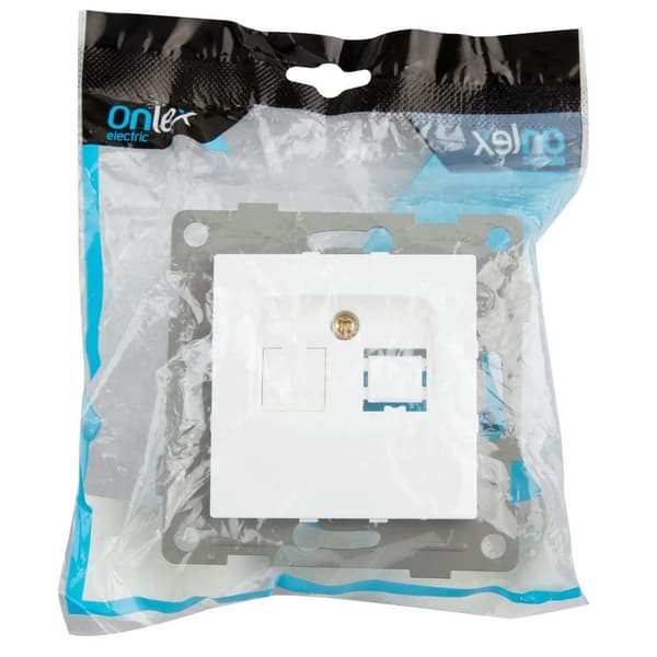 Onlex RJ45 socket grafit