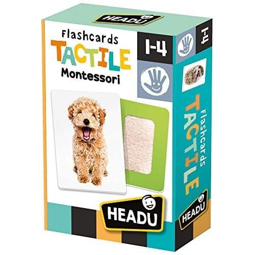Head Flashcards Tactile Montessori - Monivärinen