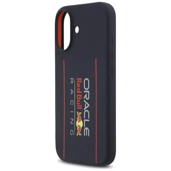 Red Bull oversize vertical logo silikonfodral MagSafe i navy blå
