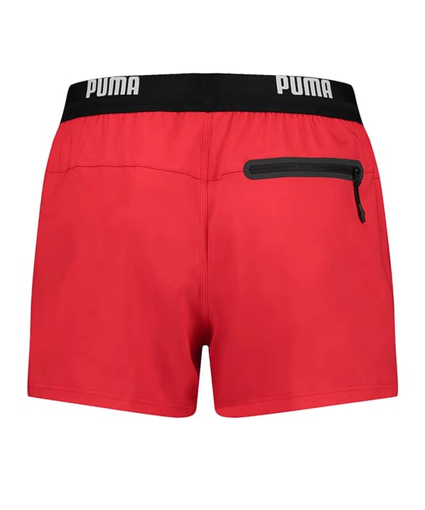 PUMA logo lyhyet uimahousut punainen