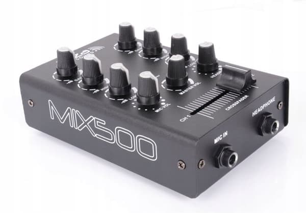 Ibiza mix500 DJ-mikseri musta