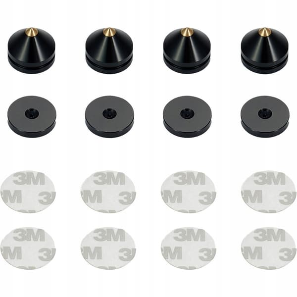 Mozos SPS-P04 kaiutintapit musta 4-pack