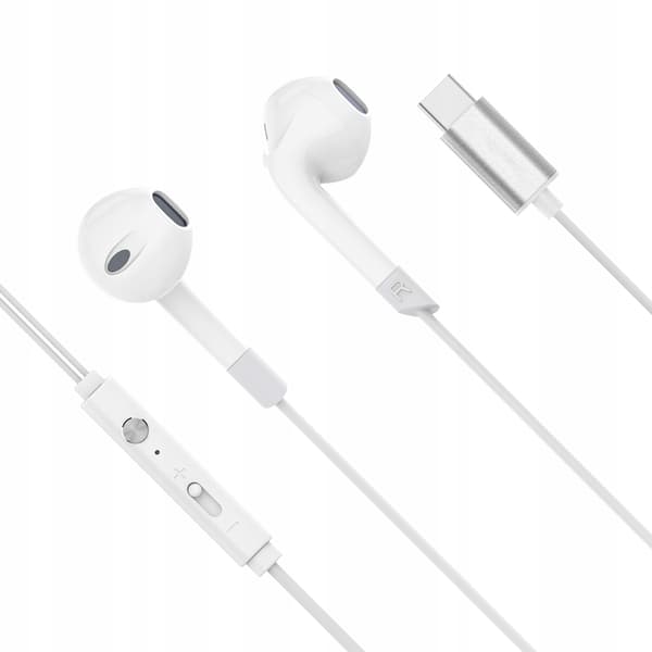 Kruger&Matz C2 in-ear hörlurar USB-C vit