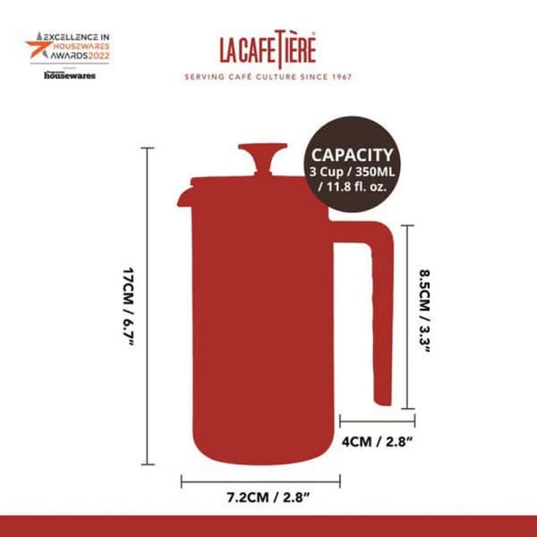 La Cafetière Pisa fransk press grön 350ml