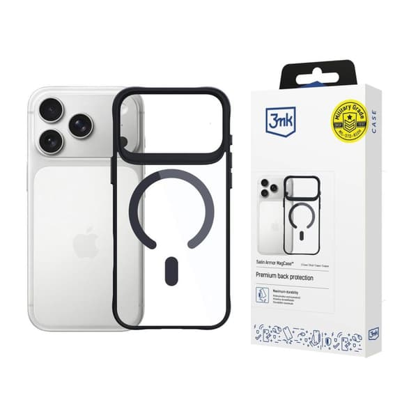 3MK Satin Armor MagCase Transparent Black