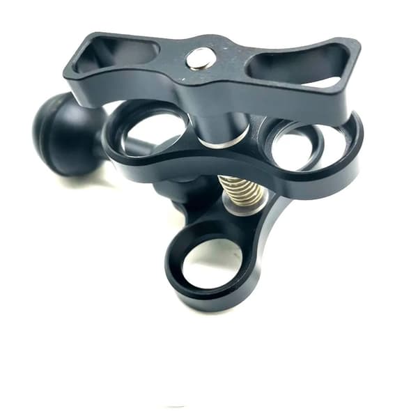 Leoben Double Clamp Aluminium Adapter - Svart