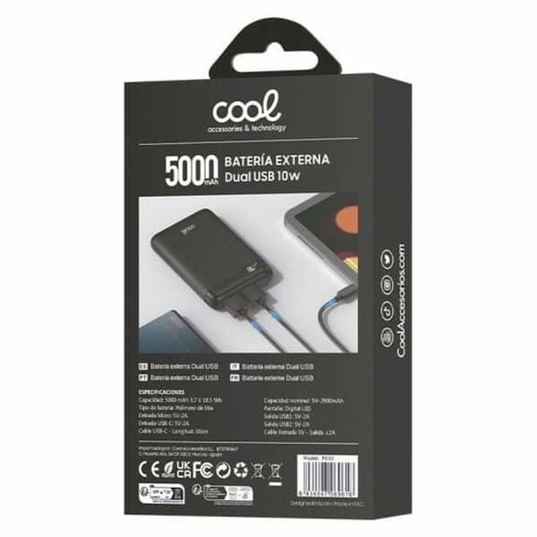 Cool Ulkoinen Akun 5000 mAh Musta