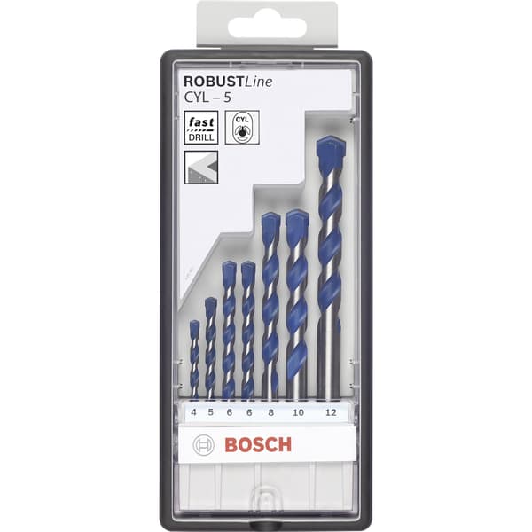 Bosch cyl-5 bor- og skruebits sæt 4-10mm 7 dele