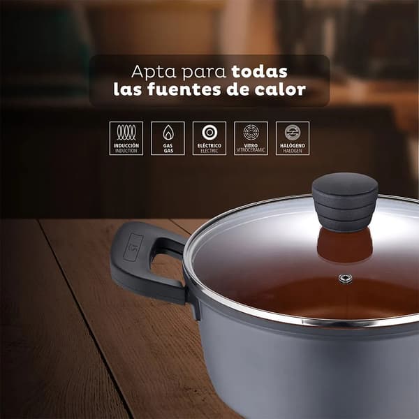 San Ignacio Casserole Bronze 24cm 4.5L