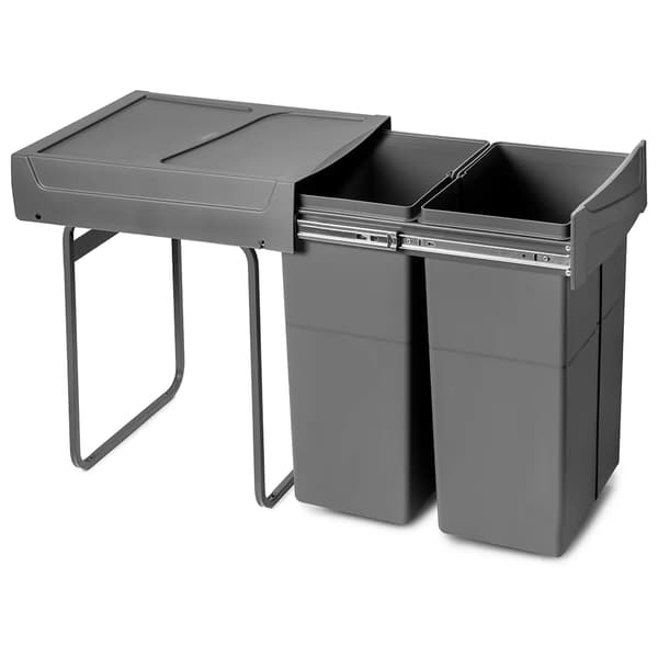 Emuca recycle soptunna 2x25l grå