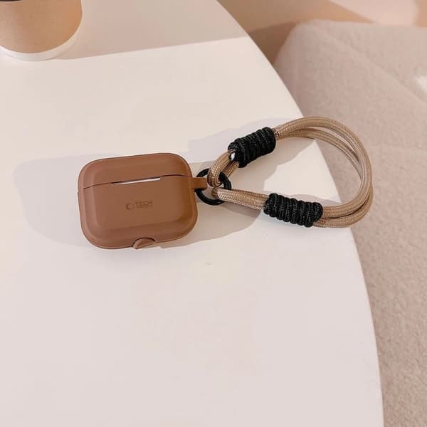 Tech-Protect silikonskal til Apple AirPods Pro chokoladebrun