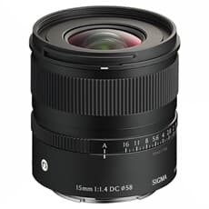 Sigma 15mm f/1.4 DC Contemporary sort