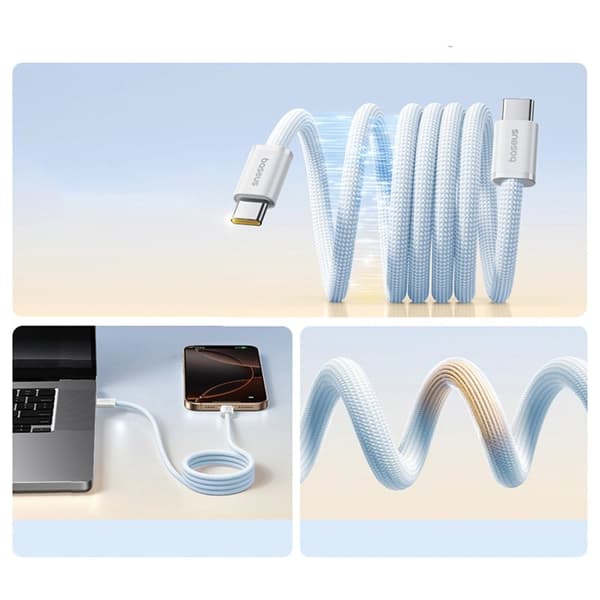 Baseus Dynamic 4 Pro USB-C kabel 100W blå