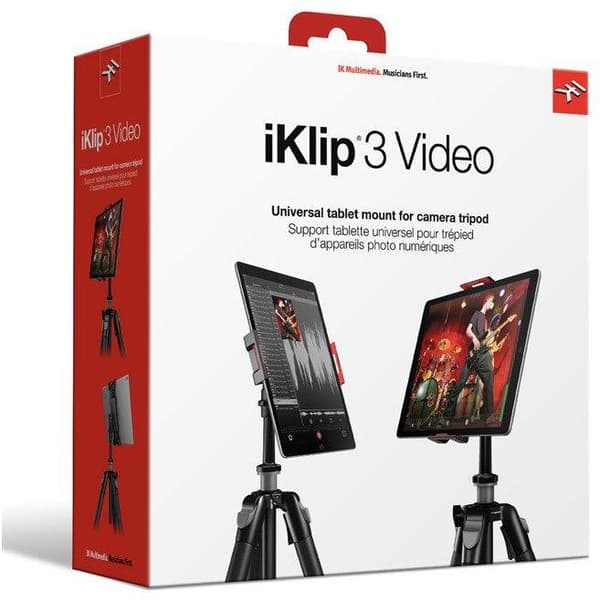 IK Multimedia iKlip 3 Video - Universelt stativ til tablets 7-12,9 tommer