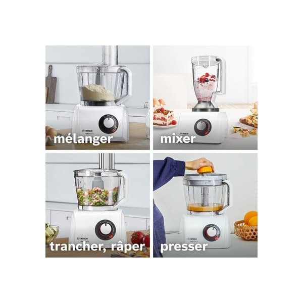 Bosch multitalent8 b1emc812s8 1250W hvid foodprocessor