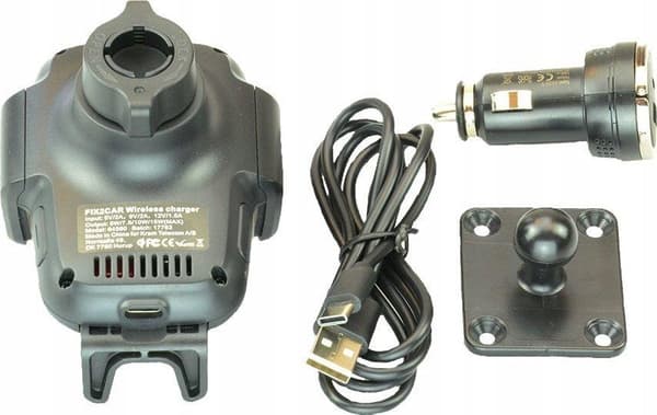 Kram Fix2Car trådløs oplader 15W med USB-port 18W