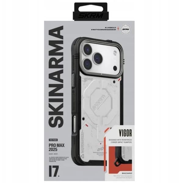 Skinarma Vigor MagSafe iPhone 17 Pro Max Ljusgrå