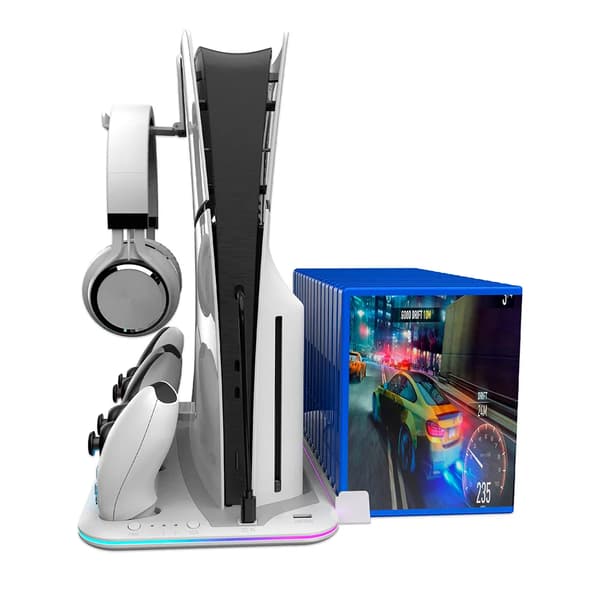 Freaks and Geeks Ventileret Laderstation RGB til PS5 Slim