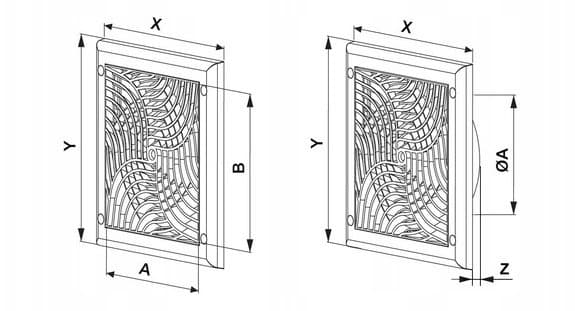 Awenta TX6 ventilationsgitter hvid