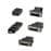 accsup audio/video adapter kit 5 pack svart