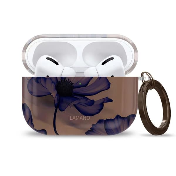 Tech-Protect Lamano etui til AirPods Pro 1 og 2 Brun/Lilla
