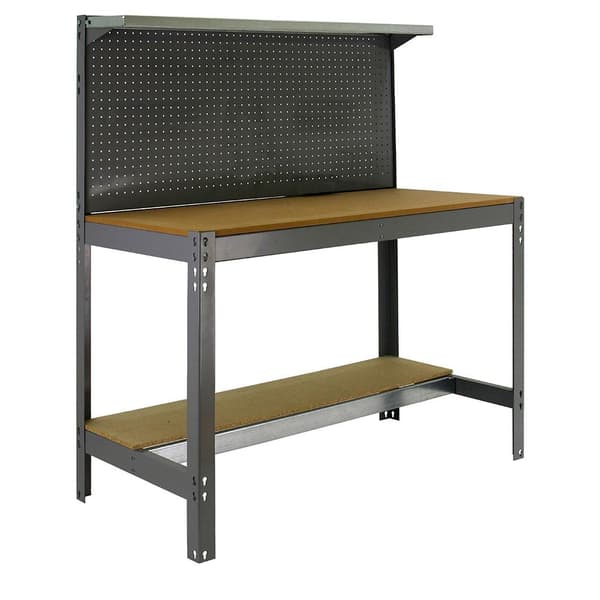 Simonrack bt3 1500 arbejdsbænk grå/træ
