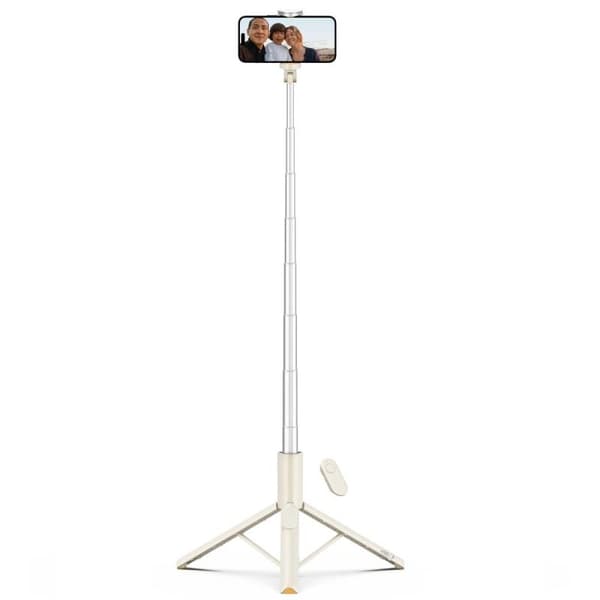 Tech-Protect l09s selfie stick tripod Bluetooth beige