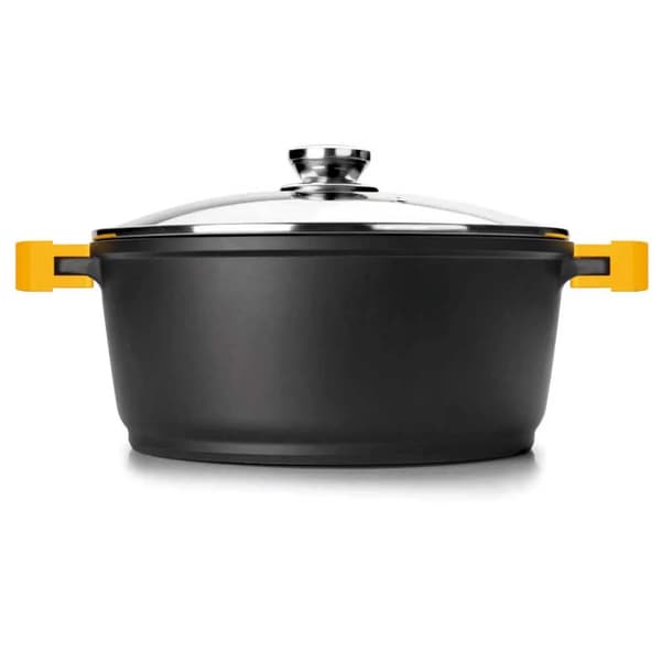 Ibili Evolution 28 cm soppgryta svart/gul