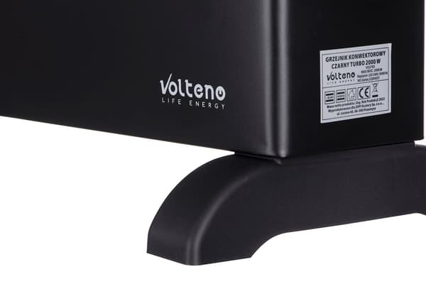 Volteno vo2783 konvektorvarmer 2000W sort