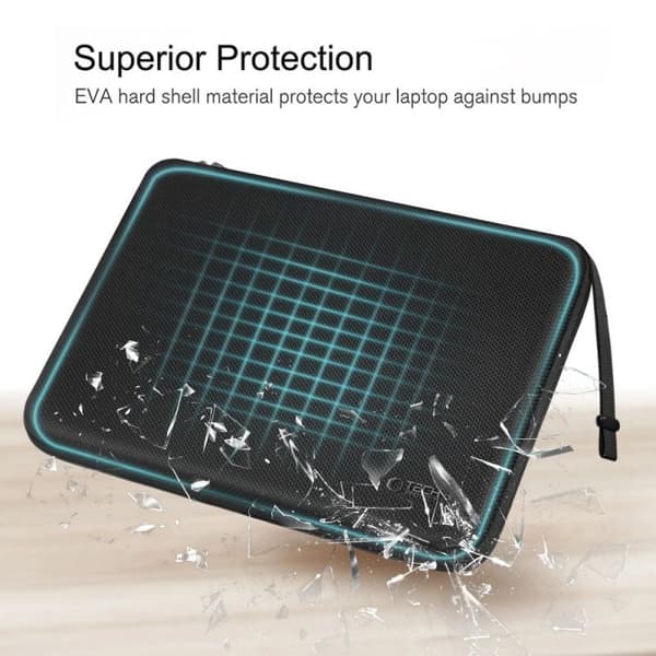 Tech-Protect Hardpouch Laptop Case 13-14 tommer Sort
