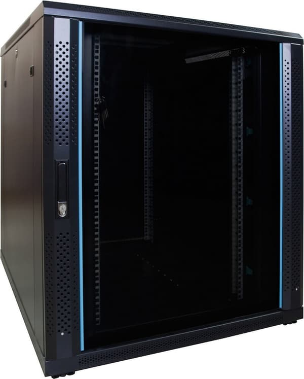 DSIT 18 he serverrack med glasdörr 800x1000x1000mm