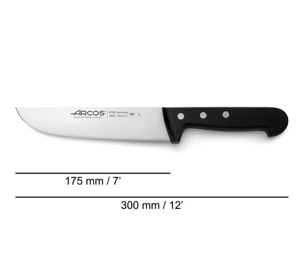Arcos universal køkkenkniv 17.5 cm sort