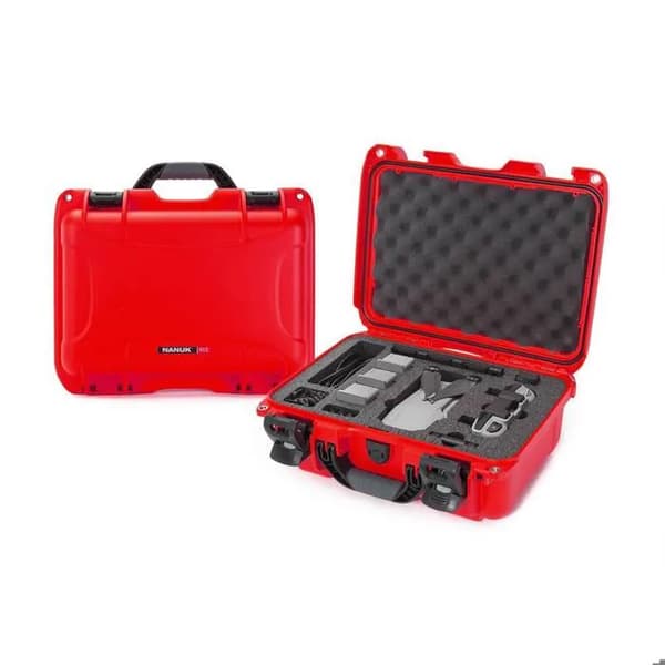 Nanuk 915 röd drönarfodral