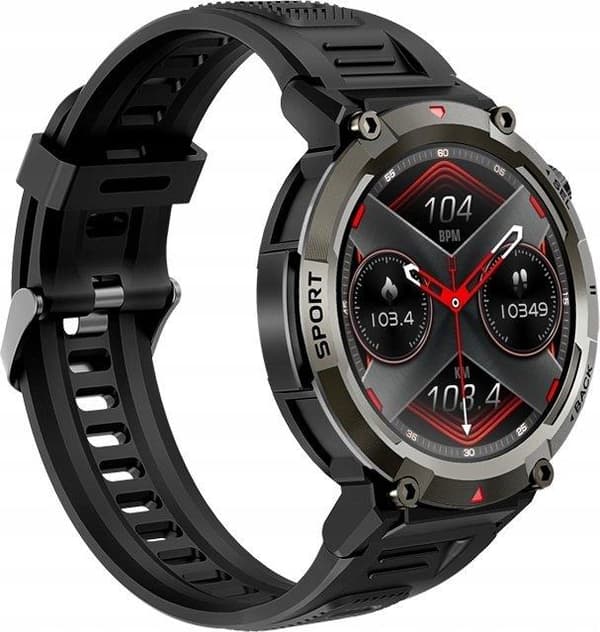 Giewont VT140-1 Smartwatch med sort silikonerem