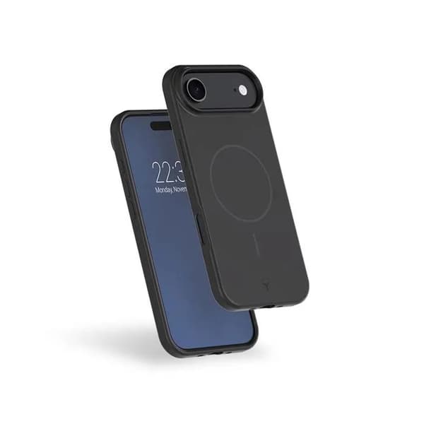 Force Case iPhone Air MagSafe silikonkuori musta