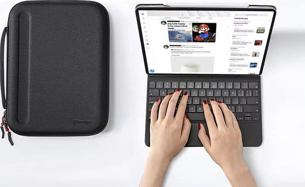 Tomtoc FancyCase-B06 sort beskyttende etui til iPad Pro 12.9-tommer