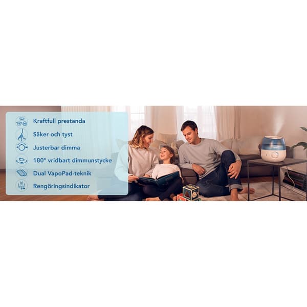 Vicks vul525 Mini Cool Mist Humidifier 1.8L Vit