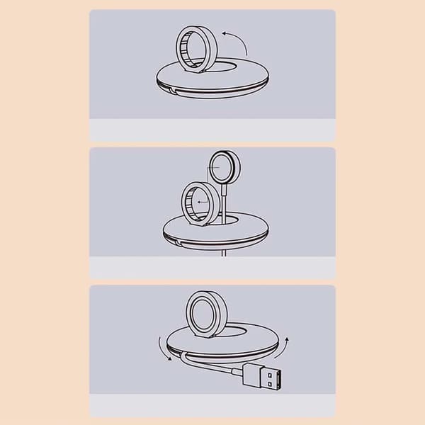 Baseus planet cable winder för Apple Watch svart