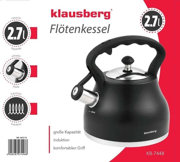 Klausberg kb-7448 2.7L sort elkedel