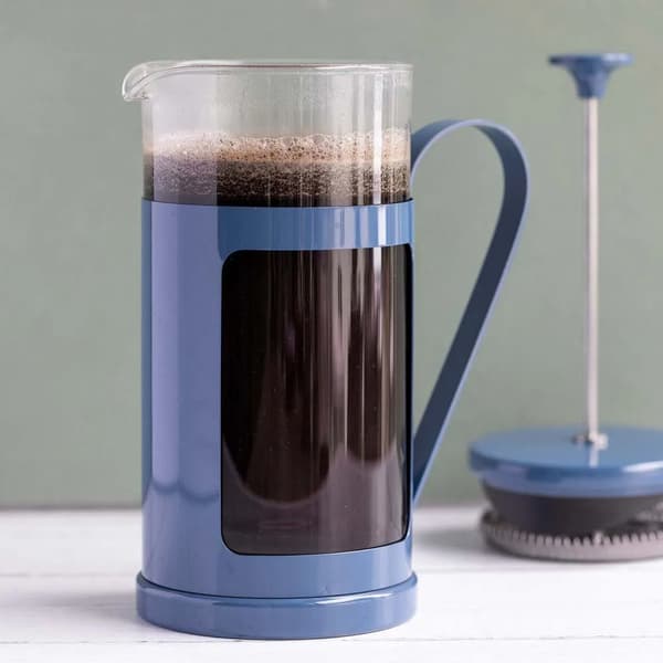 La Cafetière Monaco 8-koppar kaffebryggare i marinblå