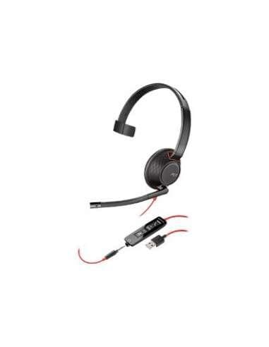 Plantronics Poly Blackwire 5210 headset med støjreducerende mikrofon og let design