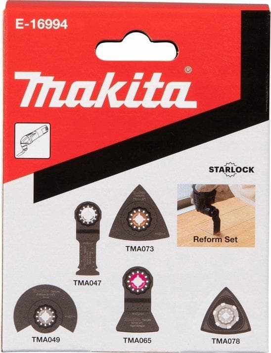 Makita e-16994 multitool tilbehørssæt 5 dele