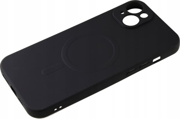 Swissten Soft Joy MagStick -kotelo iPhone 15 Plus:lle musta