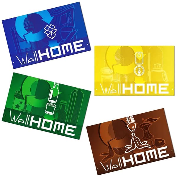 Wellhome smart trash can 60L grå