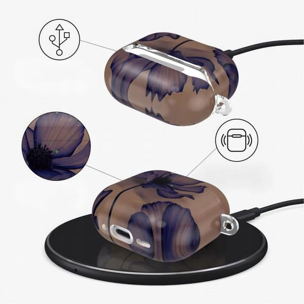 Tech-Protect Lamano etui til AirPods 4 Brun/Lilla