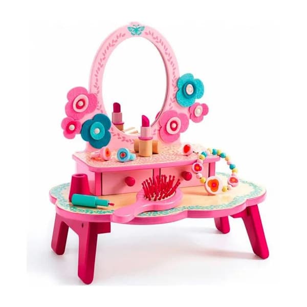 Djeco Coiffeuse Flora rose vif