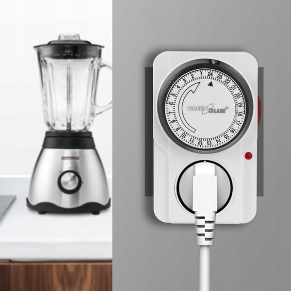 GreenBlue gb360 e mekanisk timer switch vit 48 program