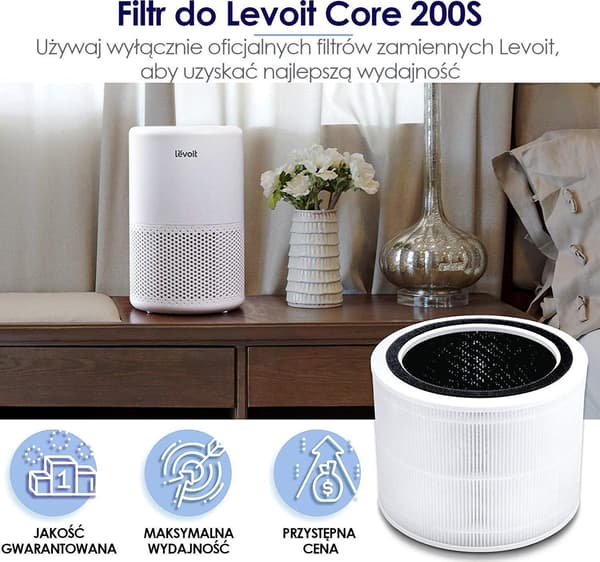 Levoit Core 200S HEPA-suodatin Valkoinen