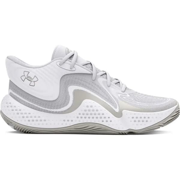 Under Armour Spawn 6 Mid Basketballsko Hvid 43 EU