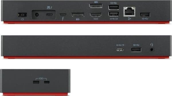 Lenovo ThinkPad Universal Thunderbolt 4 dockning, noir